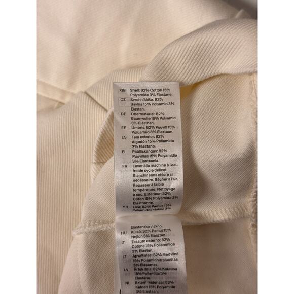 COS Skirt Small Womens Off White Ivory Cargo Back Slit Maxi - Picture 7 of 7